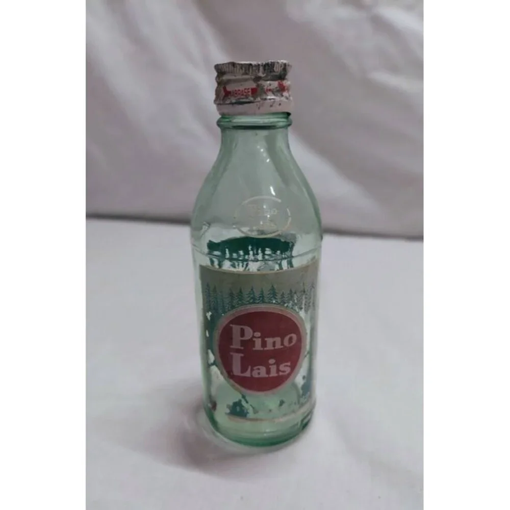 RARE! Old Vintage Pino Lais Glass Bottle Surface Cleaner from MEXICO